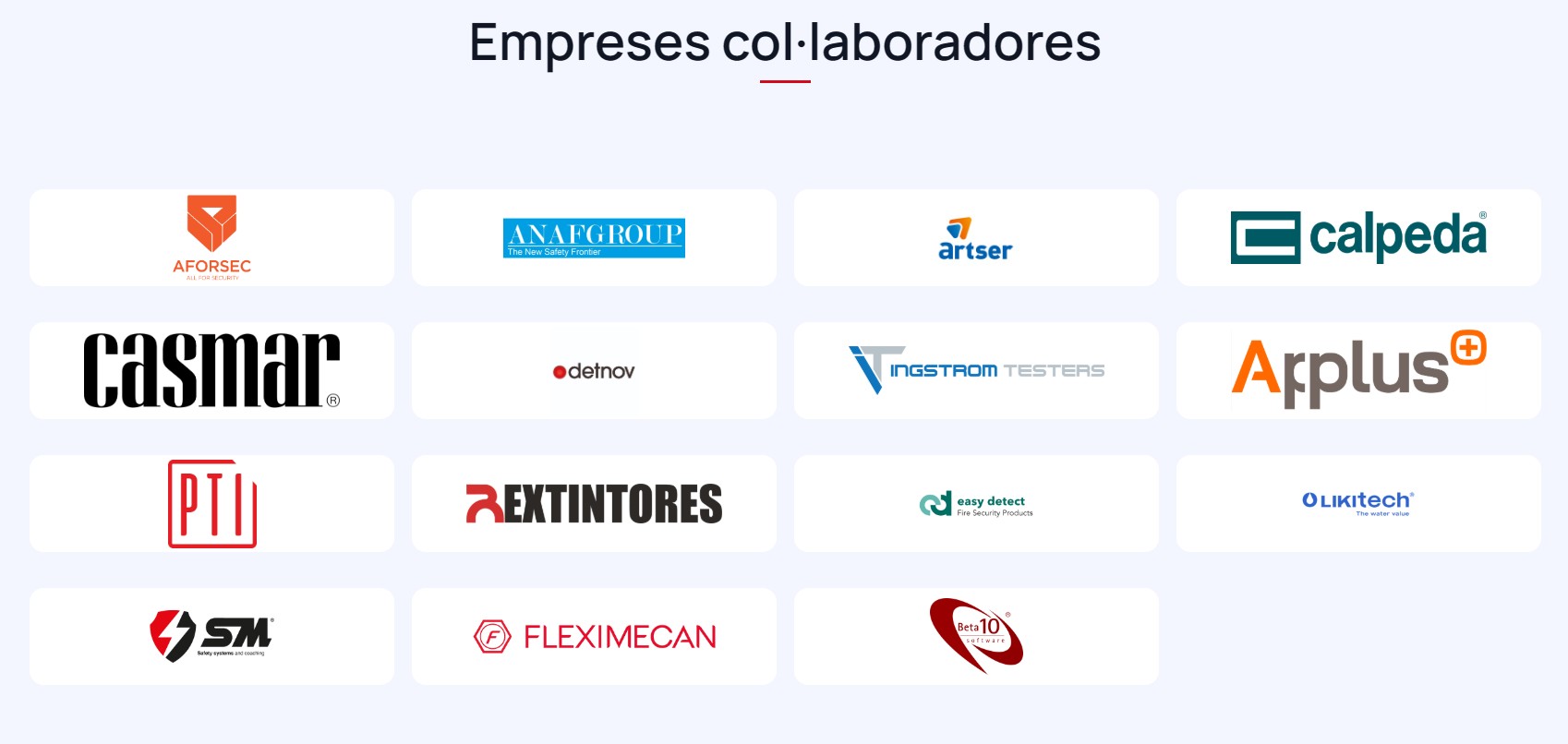 Empresas colaboradoras GRIMEC